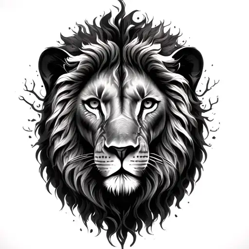 Tree Of Life Lungs Lion Face Merged