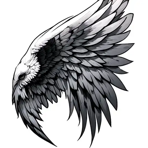 Wing Tatoo For Chest