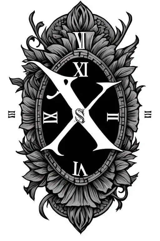 Roman Numerals Birthdate Incorporated Into The Design