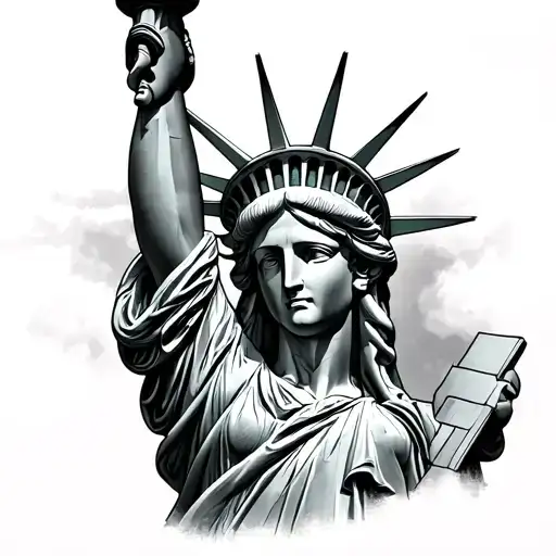 Gothic Statue Of Liberty