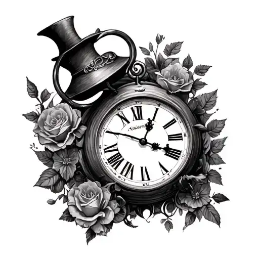 Alice In Wonderland Clock