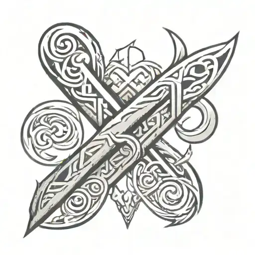 Brush Stroke Norse Myth Runes