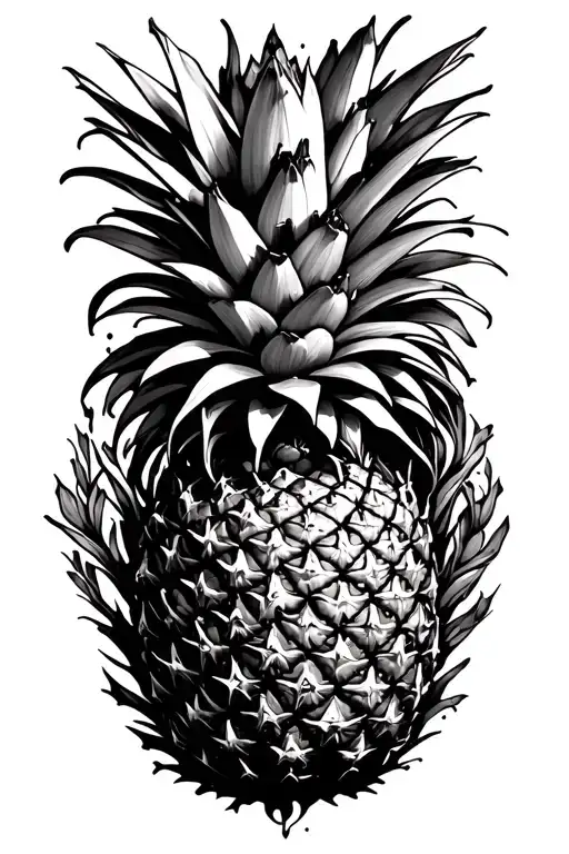Pineapple Surrounded In Wiccan