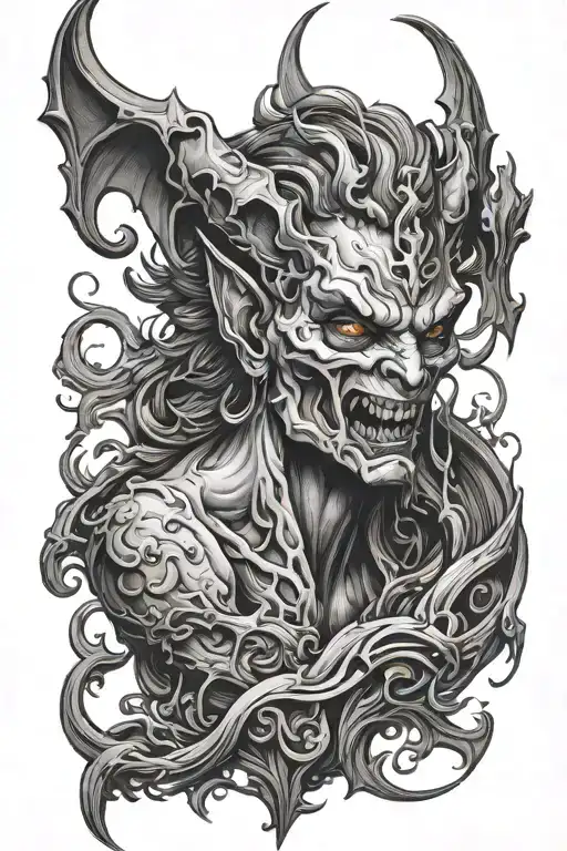 Background For A Demon Girl Tatoo