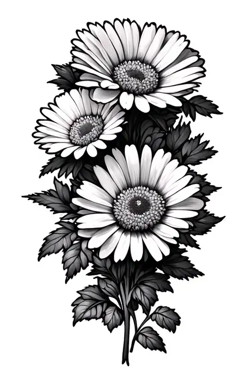 Rose Daisy Aster Flowers