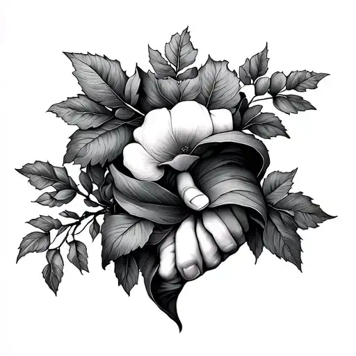 Thin Vine Wrapping To Hand