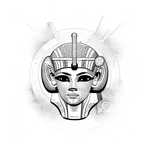 Ancient Egyptian Hieroglyphs Forming A Data Visualization