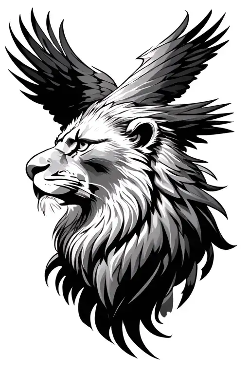 Lion And Eagle