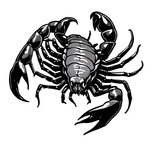Ouroboros Tattoo Design Featuring Scorpion
