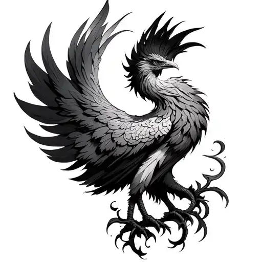 Half Sleeve Phoenix Phoeni