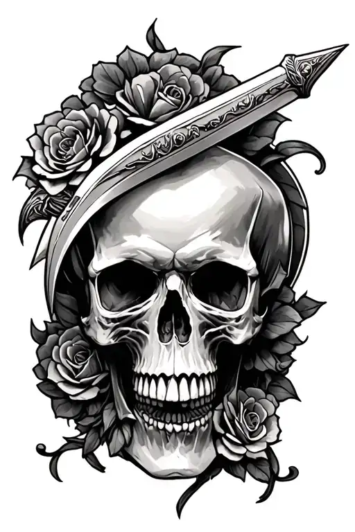 Dagger Through Skull