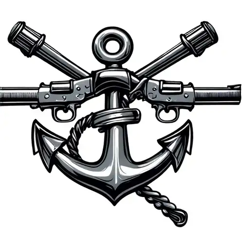 Anchor Marine Guns Drums Mixed