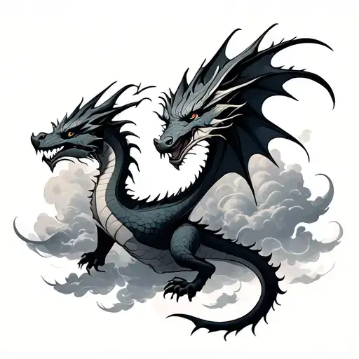 Dragon In Clouds