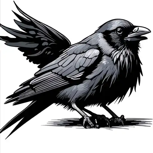 Crow Perched