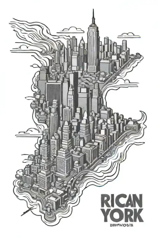 Peurto Rican New York Skyline