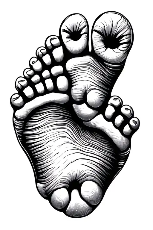 Ezekiel 03 23 25 Baby Foot Prints