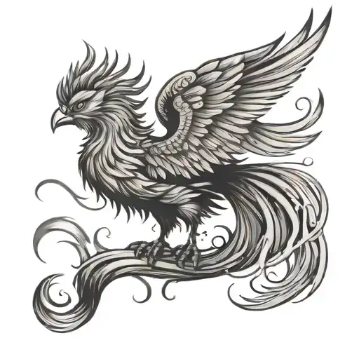 Rising Phoenix Bird