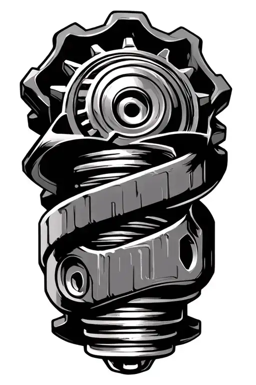 Spark Plug With Gears Intertwined