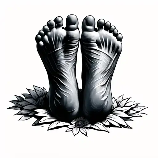 Baby Feet Outline