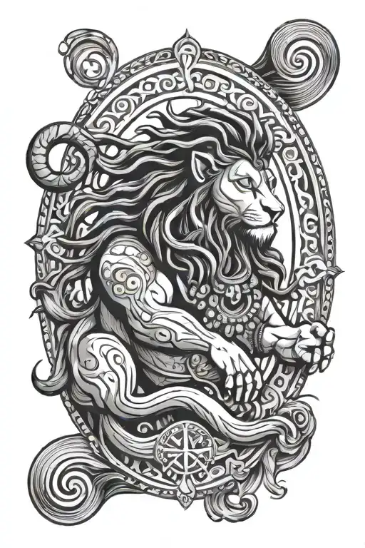 Leo Zodiac Sign With Lord Shiva