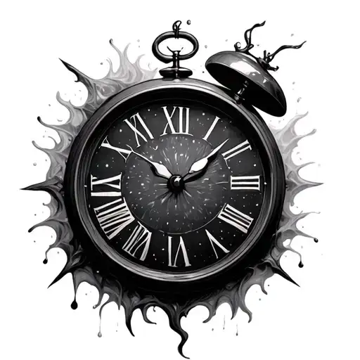 Time Melting Clock