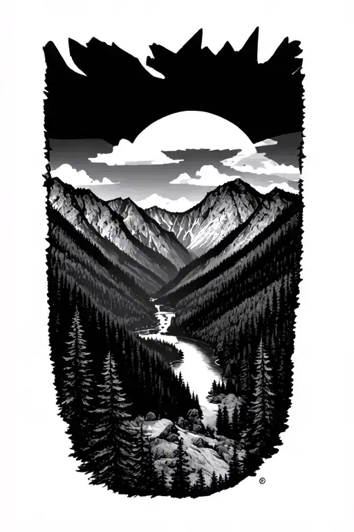 Franconia Notch Mountains In Nh