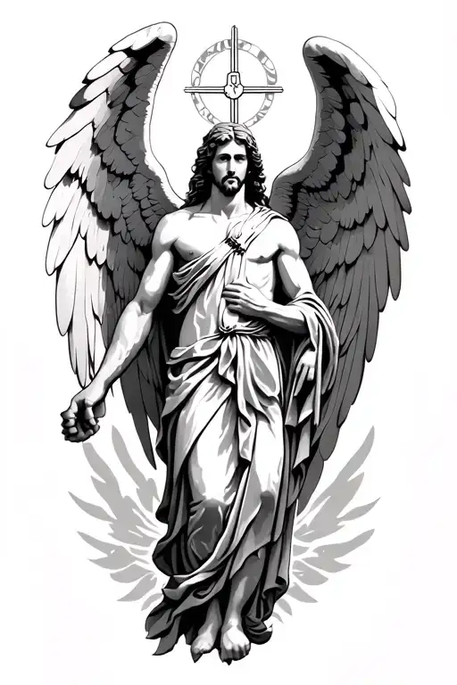 Adam's Creation With St Michael Archangel