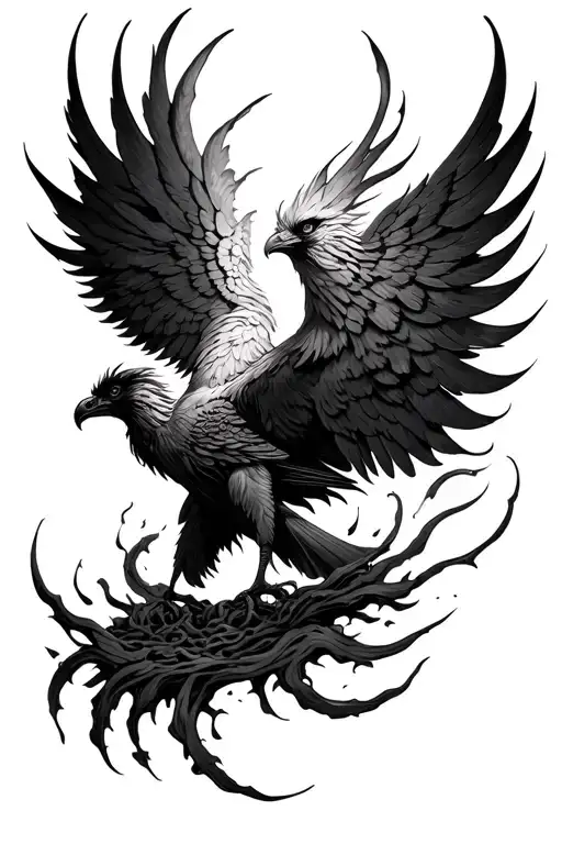 Phoenix Rising From The Ashes