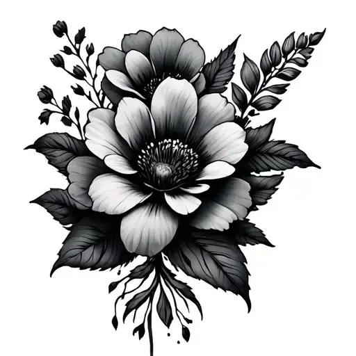 Sentence Fine Line Flowers Spine