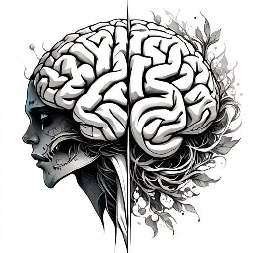 Symbolic Brain Tumor Warrior