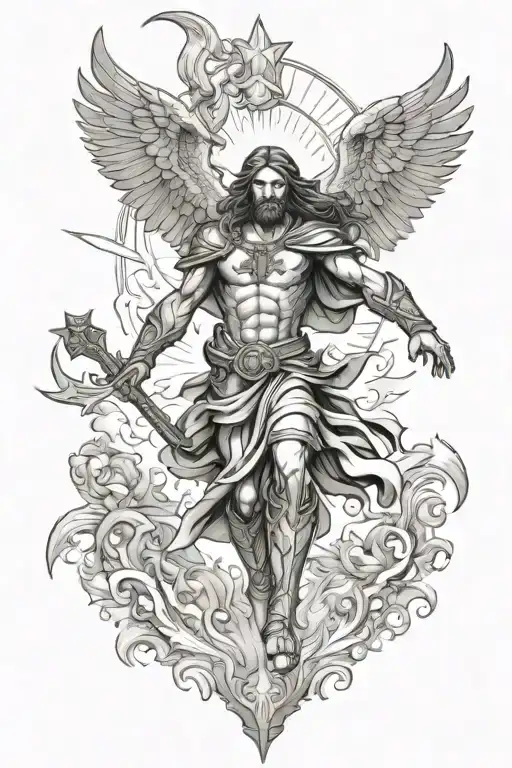 Jesus Ascension Armor Of God St Michael