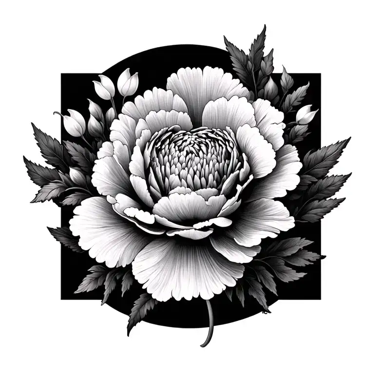 Carnation And Snowdrop