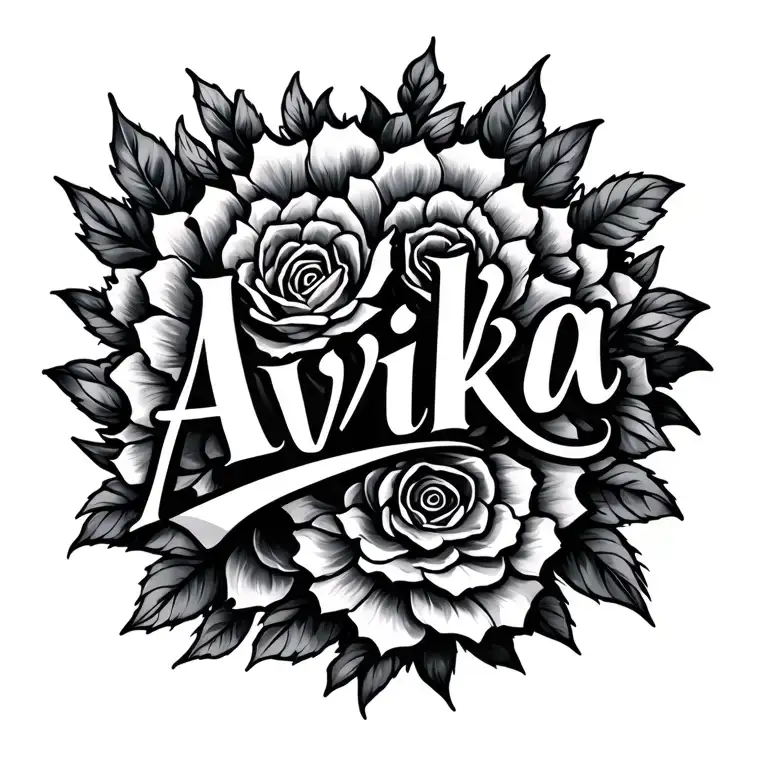 Avika Name Written