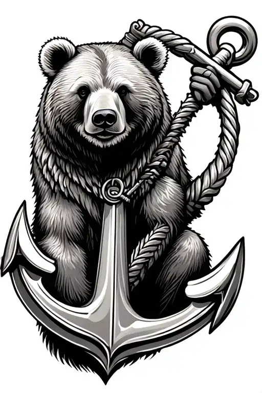 Bear Holding Anchor