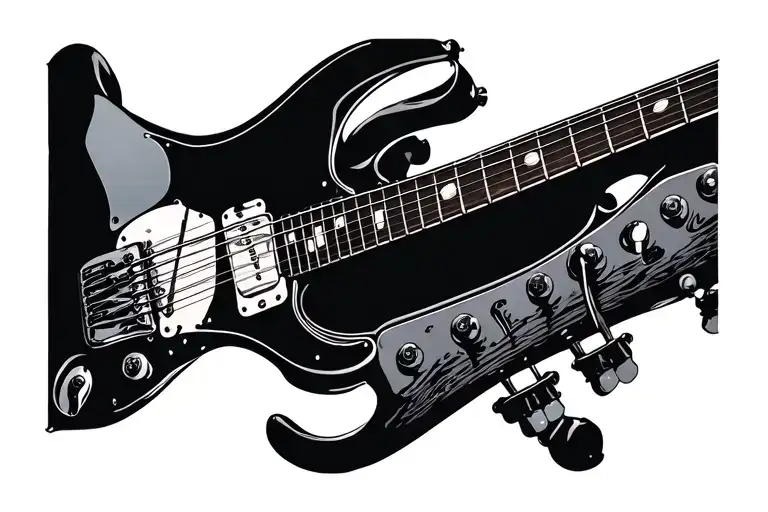 Guitar Body With Joint As The Neck