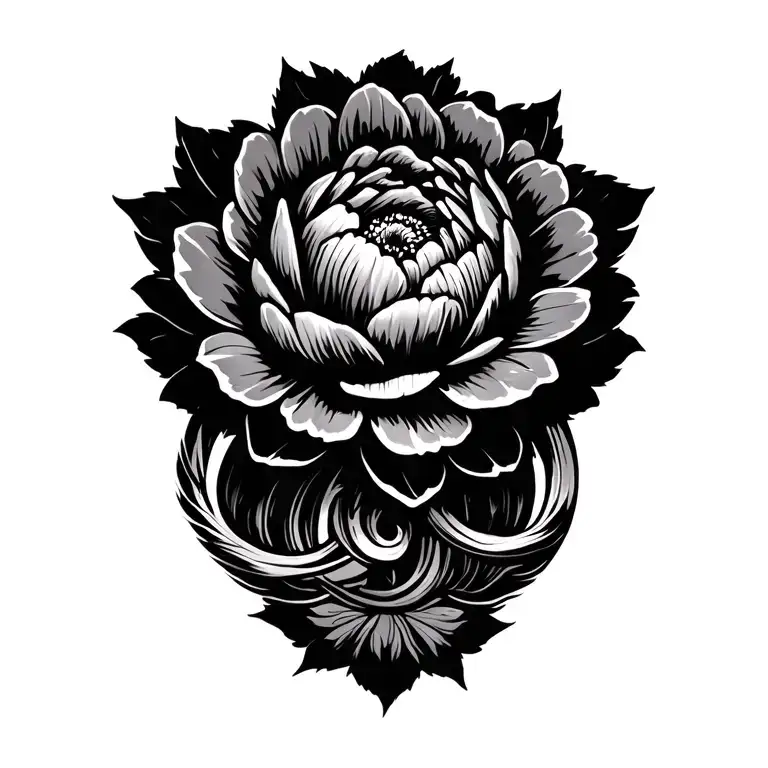 Tailand Traditional Flowers Intertwined