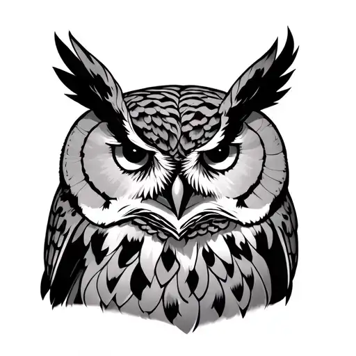 Great Gray Owl Surrounded