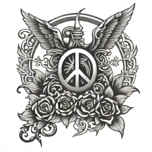 Peace Love And God Chrome Hearts