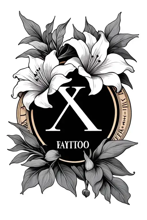 Lilly's And Roman Numerals With Name