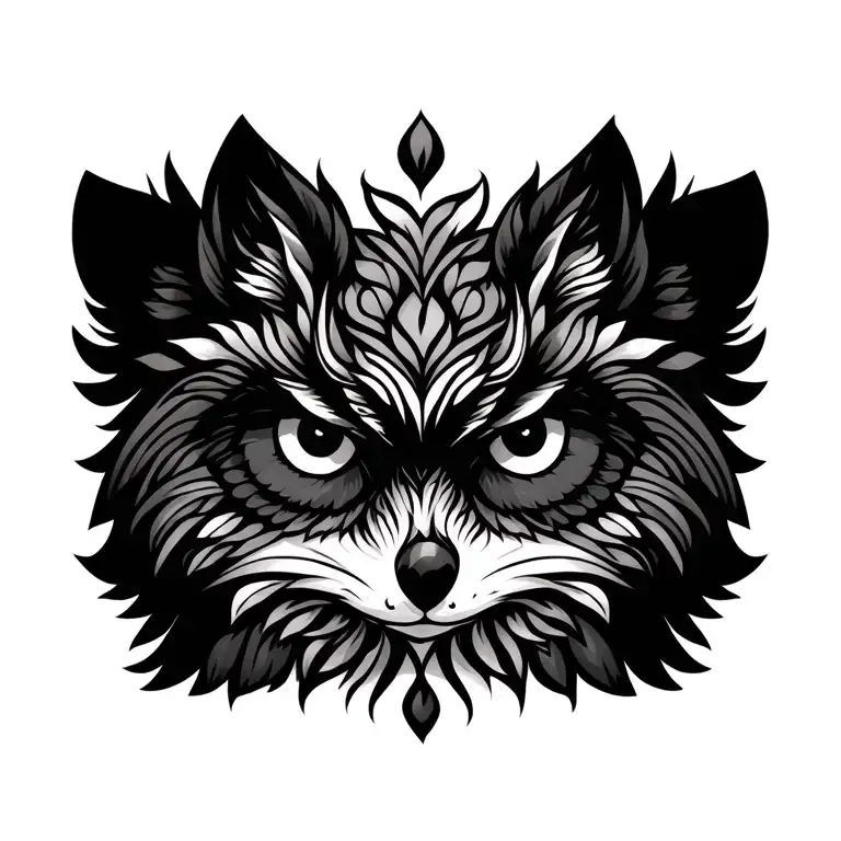 A Mandala Fox Likesean Omally His Owl