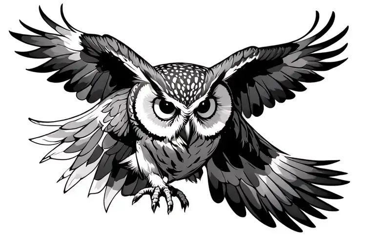 Owl Flying