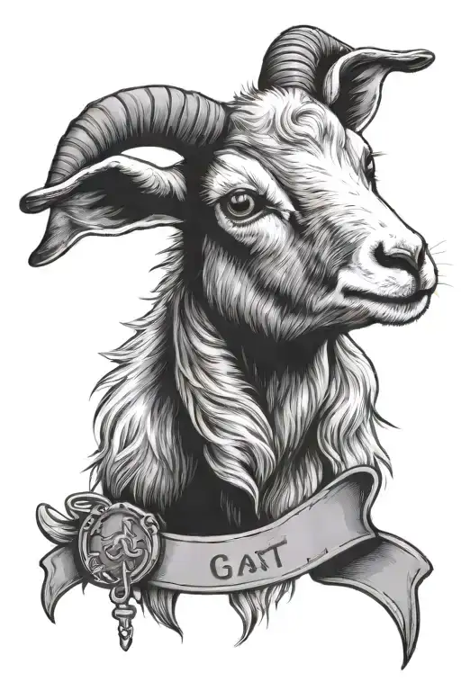 Baby Goat With Dog Tag