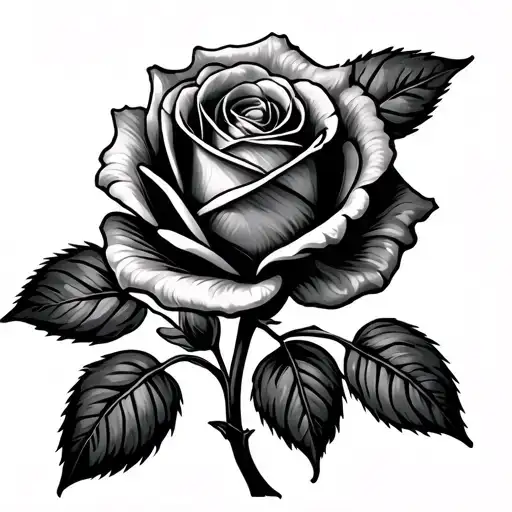 Single Line Rose