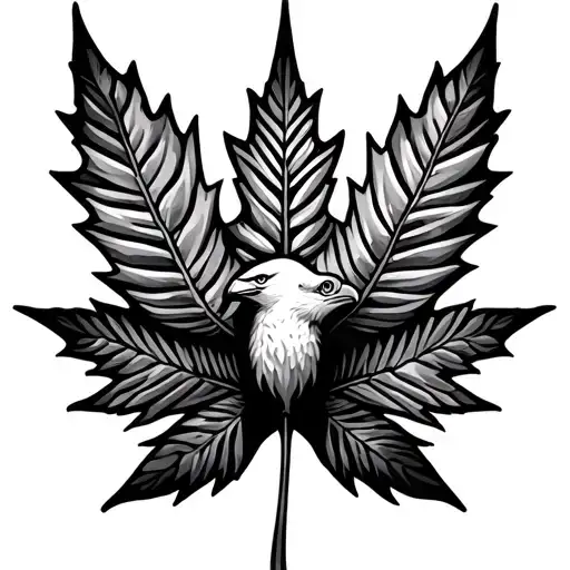 Maple Leaf And Nazca Lines Condor