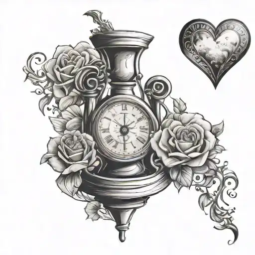Sand Clock Heart