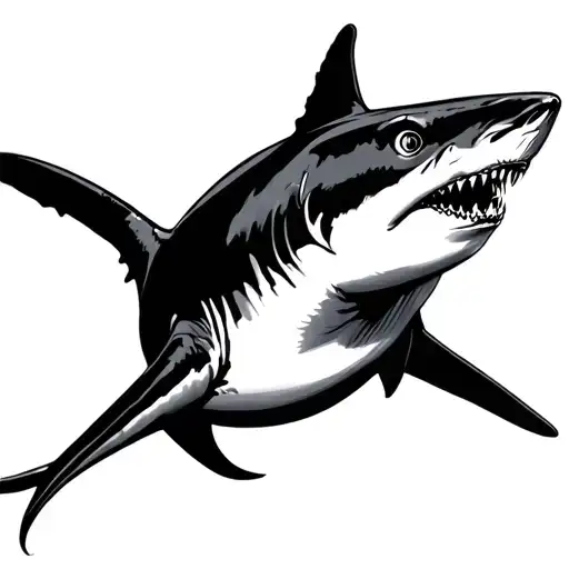 Simple Hammerhead Shark Minimalistic