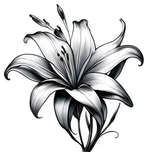 Lily Flower Abstract