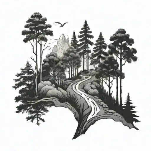 Path Through A Forest