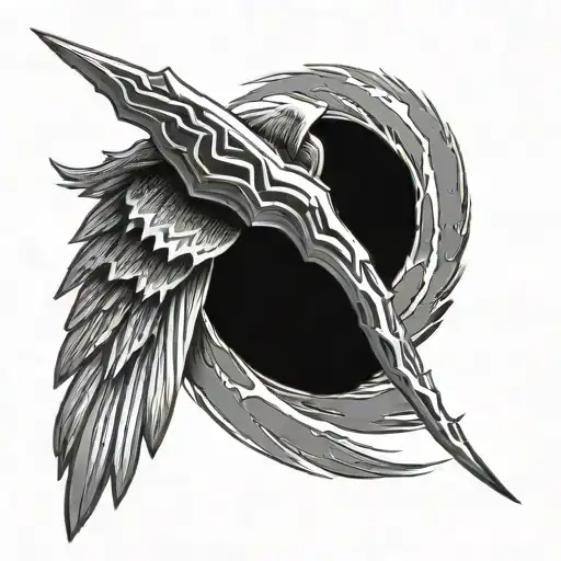 Lightning And Star Wing Forearm