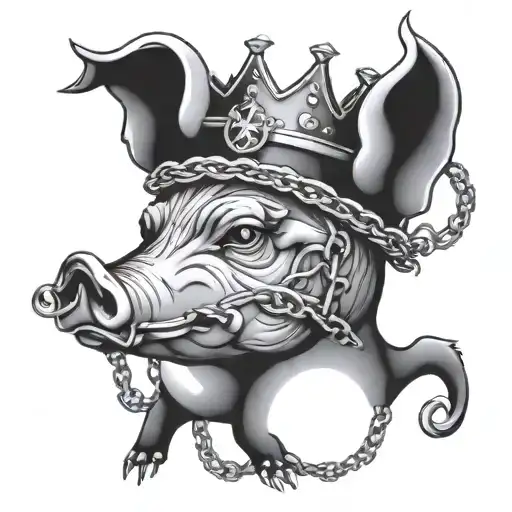 Pig Crown Smoking Chains